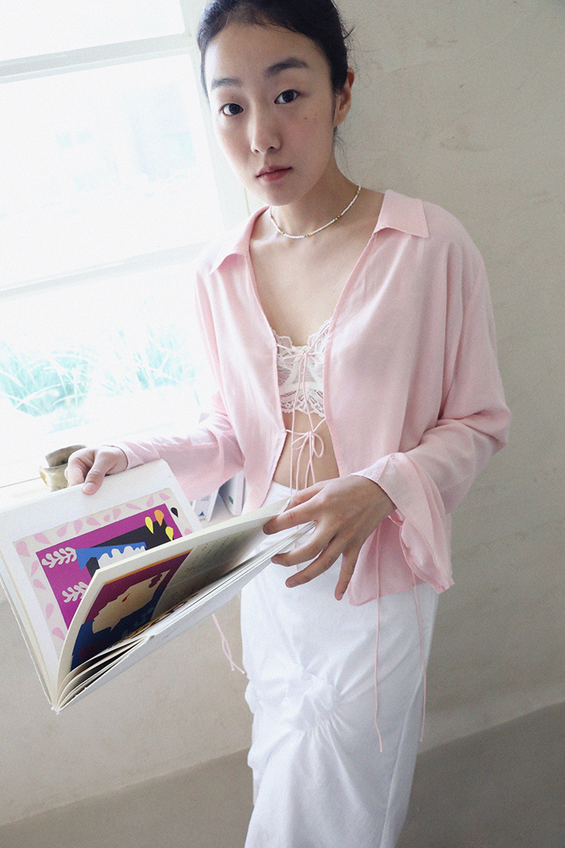 Summer Night Blouse_Baby Pink